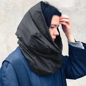 Lenços Design de Moda Grosso Pescoço Quente Lenço de Cabeça Mulheres Homens Unissex Inverno Infinito Círculo Loop Lenços À Prova D 'Água Chuva Snood 231101