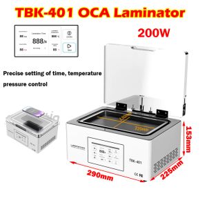 TBK-401 Airbag-Laminiermaschine, transparentes Obergehäuse, visuell für die Reparatur von flachen, gebogenen Bildschirmen, OCA-Laminator, Luftblase entfernen