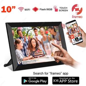 Digital Cameras 101Inch Frameo Po Frame WIFI Picture Smart Electronic Image Album Bulitin 16GB for Gift Giving 231101