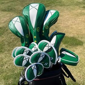 Altri prodotti per il golf Modello giacca verde Copritesta in ferro per mazza da golf Pelle PU addensata in peluche all'interno della copertura impermeabile per mazza per ibrido 231101