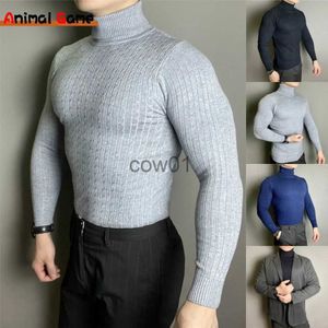 Camisolas masculinas de gola alta de inverno camisola quente casual rollneck de malha manter homens jumper malha de lã pulôver esporte ao ar livre yoga top j231102