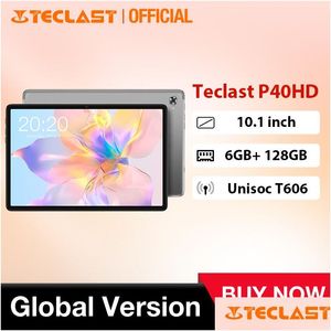 Tablet PC Teclast P40HD 2023 10.1 inç 6GB RAM 128GB ROM Android 12 Tabete 1920x1200 FHD T606 8 çekirdekli Type-C 4G LTE Widevine L1 Drop DHXZP