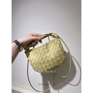 Sheepskin Mini Bag Portable Kylie Same Sardines Bvbag Sardine First Layer Woven Real Leather Designer One Shoulder Bags Diagonal Women's 7eru