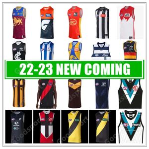 Qqq8 23 24 Afl Port Adelaide Crows Karnten Jersey Essendon Bombers St Kilda Brisbane Fremantle Dockers Regata Gold Coast Hawthorn Colete