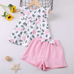 Humor Bär Baby Mädchen Kleidung Mode Neue Mädchen Kleidung Sets Kinder Kleidung Kleinkind Mädchen Nette T-shirt mit Hosen Sommer Set