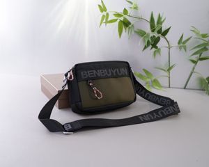 Marsupio in tessuto impermeabile Borsa a tracolla pochette da uomo da donna Borsa a tracolla firmata Borsa di lusso Borse pochette con patta dorata BENBUYUN