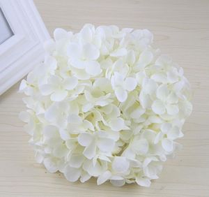 Düğün dekoratif çiçek çelenkleri ipek ortanca kafaları yapay çiçekler diy malzemeleri