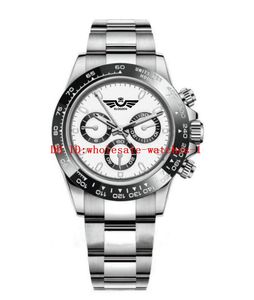 20 Stil 40mm Erkekler İzle 116500 Panda 116500 116520 Spor Saatleri 2813 Otomatik Hareket Saatleri Beyaz Dial Seramik Çerçeve Aydınlık Montre De Luxe Koltwatches