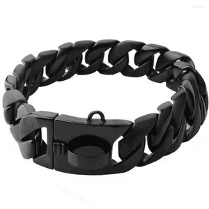 Choker Punk Black Tone Edelstahl Hundehalsband Kette High-End Custom Show Bully Dogs Doberman Einstellbare Länge