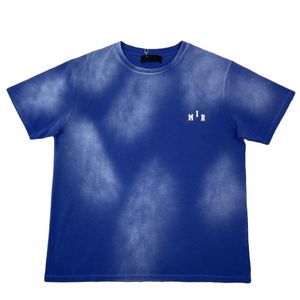 メンズデザイナーTシャツTシャツメンビングスウェットシャツメンズTシャツトップブルーブルー特大のティースプレーハートレターコットンショートスリーブ春夏潮メンズレディースティー