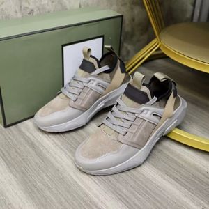 Luksusowe trenery TF Men Casual Buty zimowe oryginalne skórzane topy trampki nylonowe mesh sneaker na zewnątrz koronki na zewnątrz ładne buty 38-46 z pudełkiem