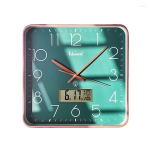 Wall Clocks Led Digital Clock Modern Design Luxury Silent Mechanism Living Room Reloj Pared Home Decorating Items