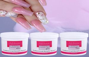Acrylic Powders Liquids 120ml Powder Extend Gel Nail Polish Clear Pink White Carving Crystal 3D Art Manicure5754144