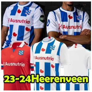 QQQ8 23/24 Heerenveen Soccer Jerseys Outdoor Sports High QualityThaiバージョンジャージー2023 2024ホームアウェイホワイトアンドレッドメン