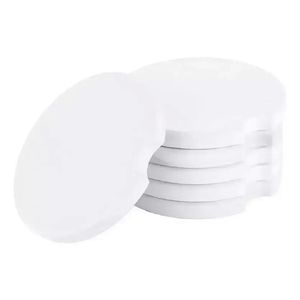 Mats Pads Ups Sublimação Cerâmica Carro Coaster Cups Mat Pad Térmico Amortecedores Em Branco Transferência de Calor Branco Absorver Copo de Água Coasters Wit Dhk6W