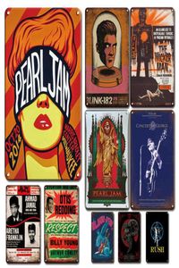 Old Fashion Music Poster Metal Plaque Tin Sign Vintage Rock Band Stickers Metal Plate Shabby Chic Living Room Decor Accessories9232640