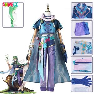 Genshin Impact Baizhu Costume Anime Game Bai Shu Cosplay Wig Helloween Carnival Party Outfit For Men Women Cosplay