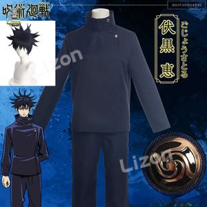 Anime Jujutsu Kaisen - Fushiguro Megumi Cosplay Costume Top+pants Halloween Party Uniform Set Men Adult cosplay