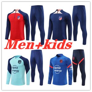 2023 2024 Erwachsene Kinder Atletico Madrids Trainingsanzug Chandal Futbol Fußball-Trainingsanzug 23 24 Madrids Sportswear Sweatshirt Fußball-Trainingsset Survêtement