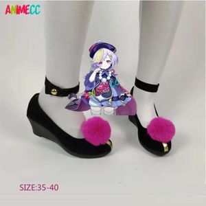 Game Genshin Impact Qiqi Cosplay Halloween Carnival Party Shoes Custom-made Size 35-40 cosplay