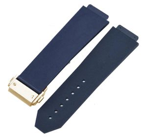 26mm Band Watch Armband för Big Bang Classic Fusion Folding Buckle Silicone Rubber Strap Accessories Chain2866380