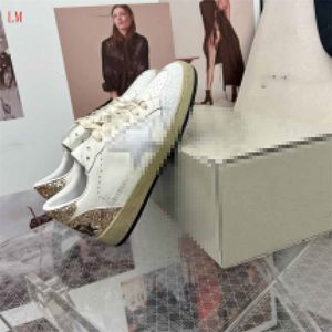 Tasarımcı Lüks Sıradan Ayakkabı Deluxe Marka Slivery Star Sporeyers Kadın Beyaz Altın Süper Kristal Düşük Kesim Sabito Ayakkabı Orijinal Kutu