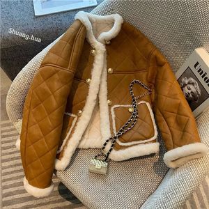 Women's Fur Faux Fur Autumn Winter Vintage Lamb Fur Coat Women Short Jacket Warm Soft Faux Fox Hair Fashion Female 231102