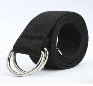 Hot Casual Unisex Canvas Fabric Belt Strap Ring Buckle Weing Waist Band Casual Jeans Belt 5 Colors Cinturones Hombre2718502