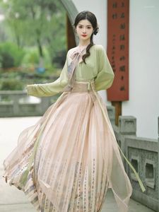 Sıradan Elbiseler Guo Feng Koreli Sürüm elementleri Uzun kollu gömlek at yüzü etek takım elbise