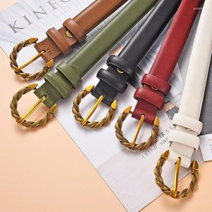 Gürtel Luxus Gürtel Für Frauen Metall Schnalle Echtes Leder Rindsleder Designer Bund Mode Weibliche Jeans Hohe Qualität Strap