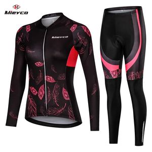 Cycling Jersey Sets Women Mtb Bicycle Clothes Female Ciclismo Long Sleeves Road Bike Clothing Riding Shirt Team Mountain bike 231102