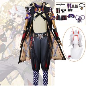 Game Genshin Impact Cosplay Costume Arataki Itto Anime Clothes Comic CN Halloween Costumes for Women Man Cosplay