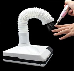 Acessórios de broca de unhas 2 em 1 poderoso 60w coletor de pó máquina extrator ventilador para manicure aspirador com lâmpada salão 406897912