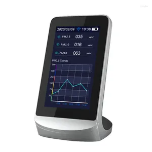 Detector de qualidade do ar testador de gás co2 monitor de formaldeído tuya 10 em 1 wifi pm2.5 pm10 tvoc hcho aqi sensor infravermelho