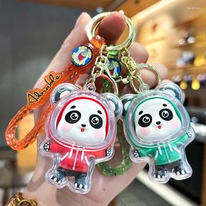 Chaveiros em panda bonito chaveiro para chaves de carro anime elefante girafa animal mulheres homens chaveiro boneca chaveiro casal combinando