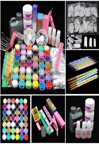 Akryl Power Manicure Nail Kit Acrylic Liquid Tips Cutter Glitter Rhinestones File Brush Manicure Nail Art Tool Set gel 4969649