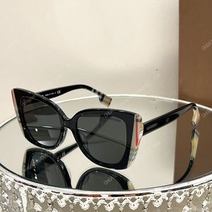 Большие солнцезащитные очки-сакош Массивная пластинчатая оправа «кошачий глаз» Стиль B 4393 женские очки Модный бренд Дизайнерские солнцезащитные очки УФ-защита классическая оригинальная коробка