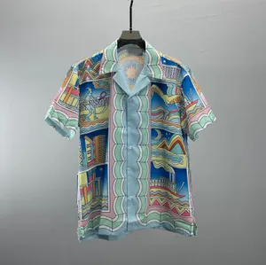 メンズ プラス Tシャツ ポロ ラウンド T シャツ プラス サイズ ネック 刺繍とプリント ポーラー スタイル サマーウェア ストリート ピュア コットン 7I1sd