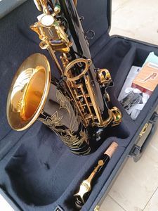 Ny Black Alto Saxophone YAS-82Z Model E-Flat Professional Sax Music Instrument med Case Accessories