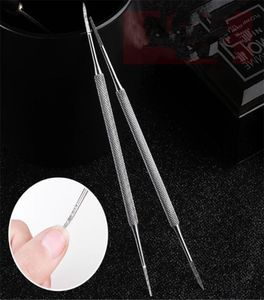 Rostfritt stål nagelband Pusher Double Head Spoon Remover Tools for Manicure Nail Art Care Pusher D2693858158