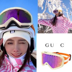 Ski G-G Goggles Men and Women Professional Glasses Designers Style Anti-dimma Full Frame Special Design Eyeglasses Luxury Designer Made in Italy