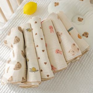 Blankets Swaddling Cotton baby plain weave Swad blanket is soft breathable and comfortable baby receiving blanket is suitable for baby boys and girls 231102