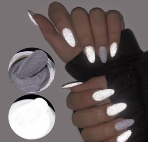 Reflective Nail Glitter Powder Shiny Dust Glow in the Dark for Bar Disco Sparkling Pigment Fluorescerande Nail Art Decorations3859030