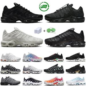 Tn Plus Mens Running Shoes Tns Sneaker Onyx Stone Triple Black Gold Branco Oreo Sunset Metálico Prata Unity Ice Fire Hyper Bule Homens Mulheres Treinadores Esportes Sapatilhas 36-46