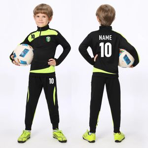 Outros artigos esportivos Futebol Mangas Compridas Jersey Running Set Juventude Crianças Uniformes de Treinamento de Futebol Criança Fatos Esportivos Ternos com Calças 231102