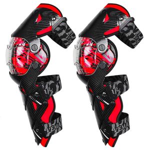 Kolanowe łokieć Red Motocross Knee Knee Pads Motorcycle Kolan Strażnik Moto Ochrona Motocross Sprzęt motocyklowy ochraniacze ochrony bezpieczeństwa 231101