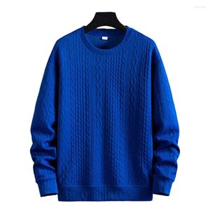 Felpe con cappuccio da uomo 2023 maglione di Natale da uomo lavorato a maglia Harajuku motivo a strisce pullover vintage o-collo maglioni invernali M-3XL