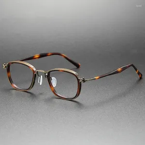 Occhiali da sole in lega vintage occhiali da vista rotondi montatura uomo donna occhiali da lettura anti luce blu miopia ottica montature da vista uomo