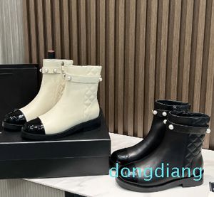 chunky platform boots leather lace-up shoes combat boot chains buckle low heel Martin booties ankle luxury designers brands shoe Boots