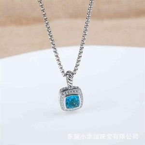 Halsband Dy Men smyckesdesigner halsband petite bluetopaz svart onyx ametyst granat diamant hänge av hög slut smycken kvinnor242i